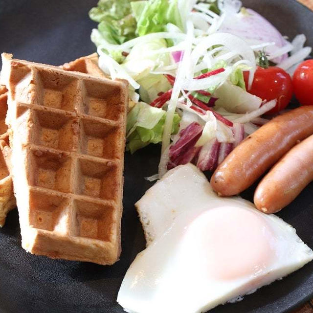 朝ごはんはワンプレートがやっぱり楽だなぁ＼(^o^)／