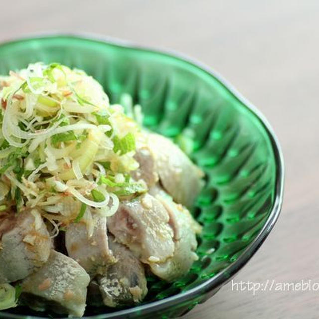 酢じめイワシの梅和え薬味まみれ