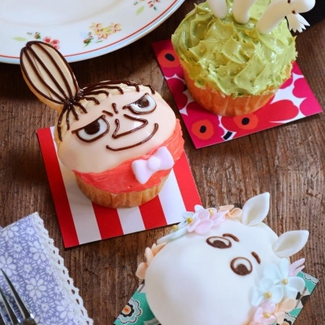 ムーミンのデコカップケーキ By Lauraさん レシピブログ 料理ブログのレシピ満載