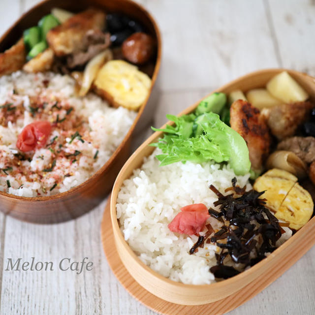 はたらく弁当、通学の弁当☆先週分の写真