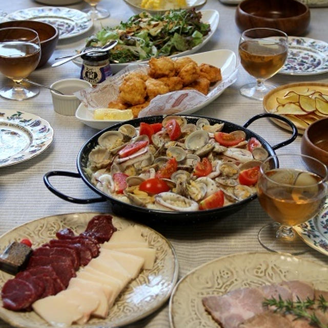 みんなで晩ごはん。