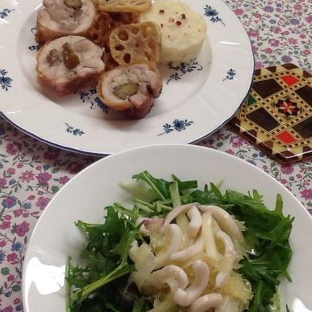 今週はクリスマスメインのお皿