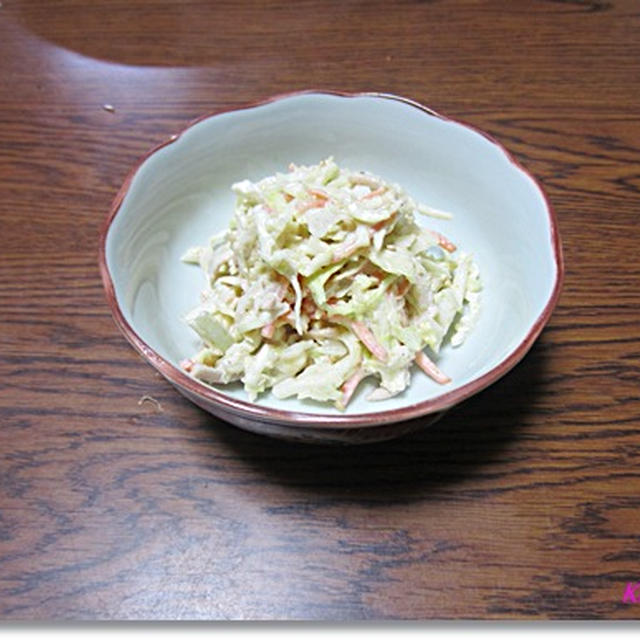 キャベツのごまマヨ和え
