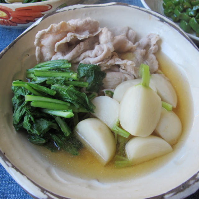 蕪と豚肉のスープ煮