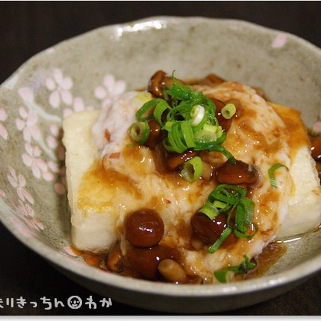 簡単■トロリン【揚げ出し豆腐・なめこトロロあん】■