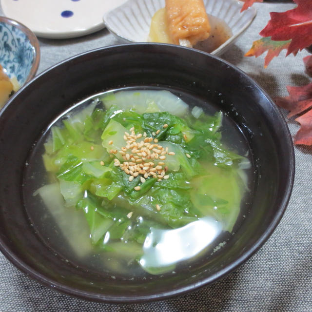 広島市矢野公民館☆男性料理教室♫2018.11冬瓜と白菜のスープ