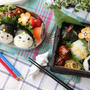 織姫彦星のおにぎりと3種のおにぎり弁当