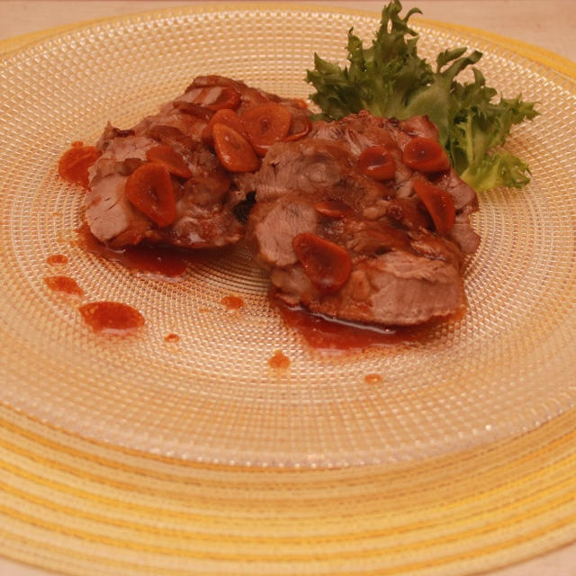 さっぱり豚肩ロースポン酢煮～わんダメマット