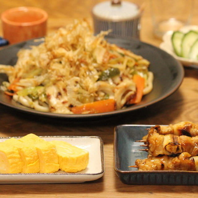 週末居酒屋献立と焼きうどんレシピいろいろ