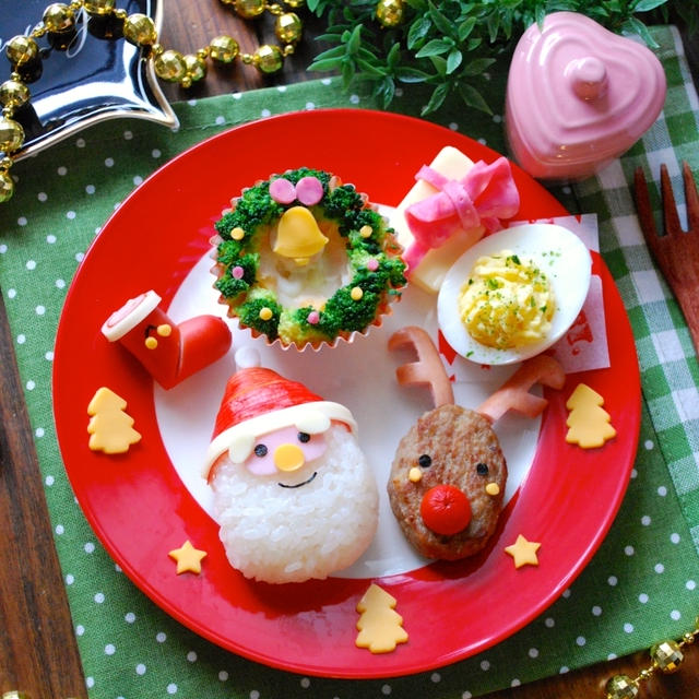 第５回キャラ弁教室開講☆クリスマスキッズプレート（２０１５）