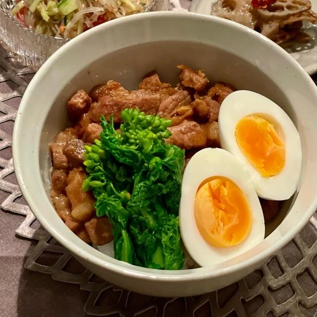 CLASKA Gallery & Shop "DO"のシンプルな丼と、魯肉飯の夜ごはん