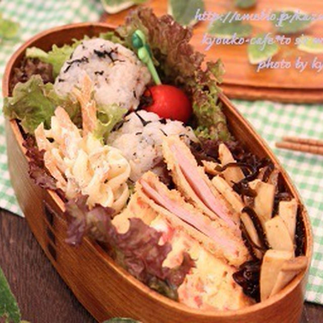 カフェ弁当☆ハムカツ弁当