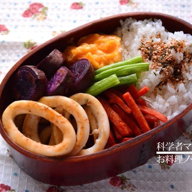 イカ醤油リングのお弁当