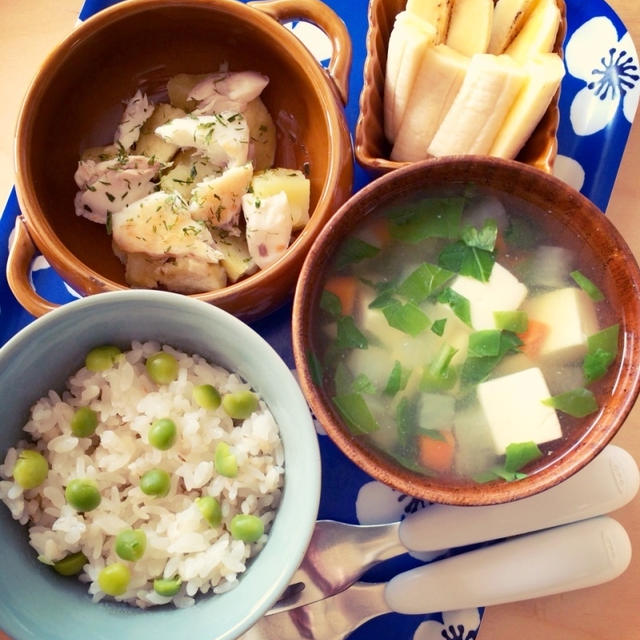 息子の朝ごはん