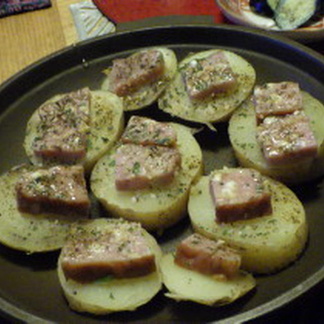 じゃがチーズローフ焼き　陶板でチーズがとろり♪