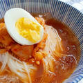 冷麺風冷やし素麺の韓国レシピ ♪夏は、キムチマリグクス「三食ごはん」