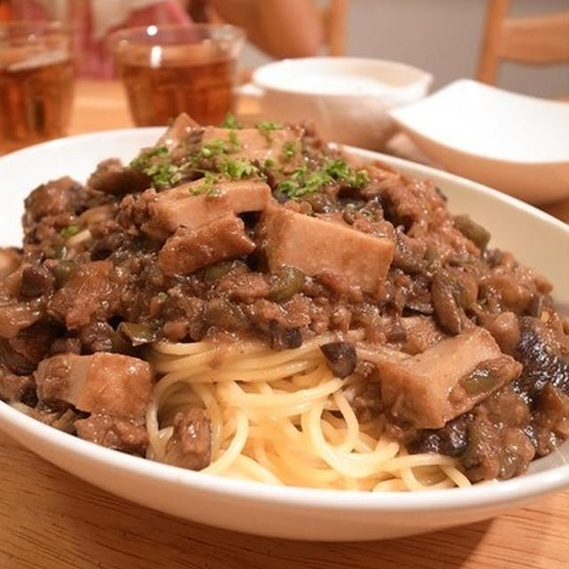 麺がススム！ねぎ味噌なす和風パスタ｜親子で行ってひとりで映画鑑賞事件