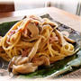 干ししいたけで。和風ポルチーニ風パスタ