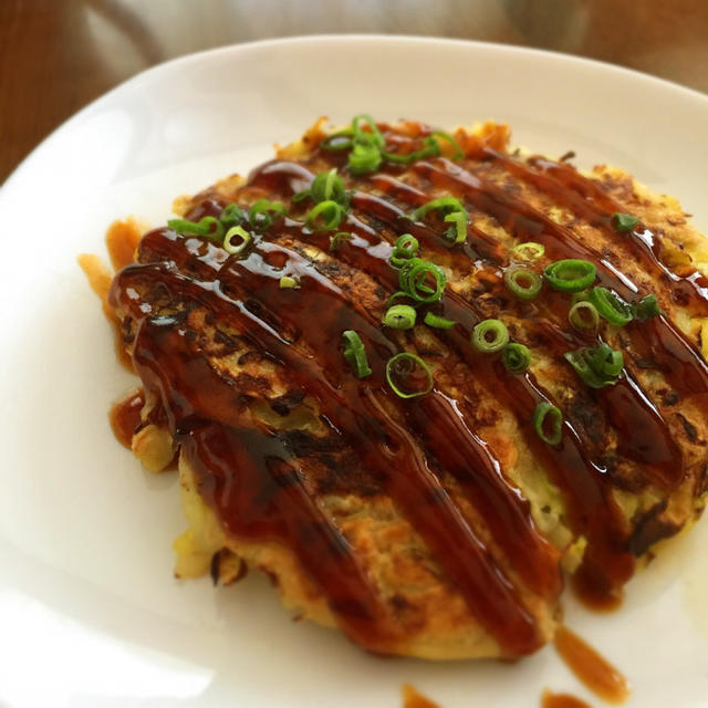 ホットプレートで肉汁溢れる焼き焼売とお好み焼き♡独り言
