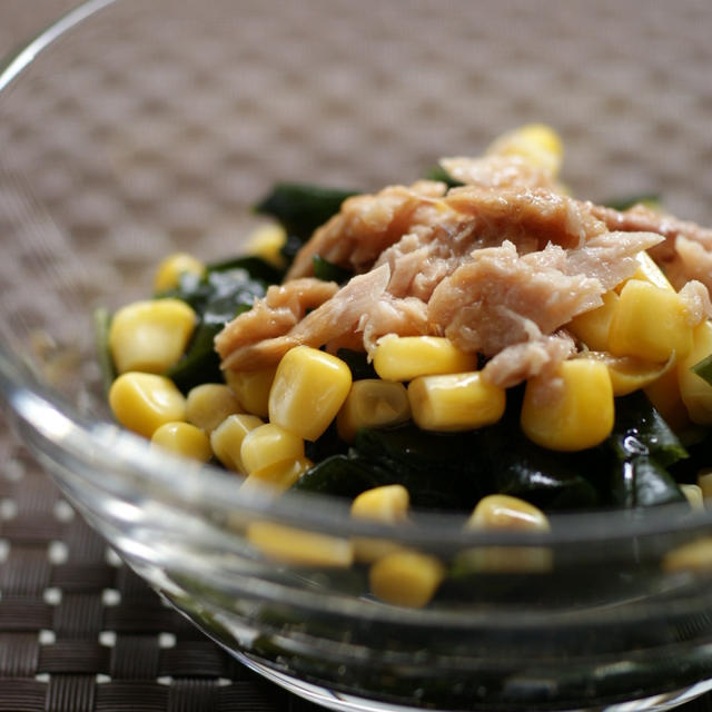 非常食研究 わかめとコーンとツナのサラダ By 小泉 明代さん レシピブログ 料理ブログのレシピ満載