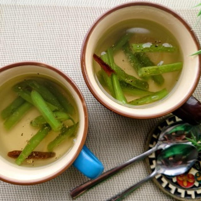 いんげんのガーリックスープ☆シンプル材料のスープ