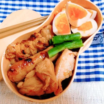 鶏づくし弁当【わっぱ弁当】    #節約弁当
