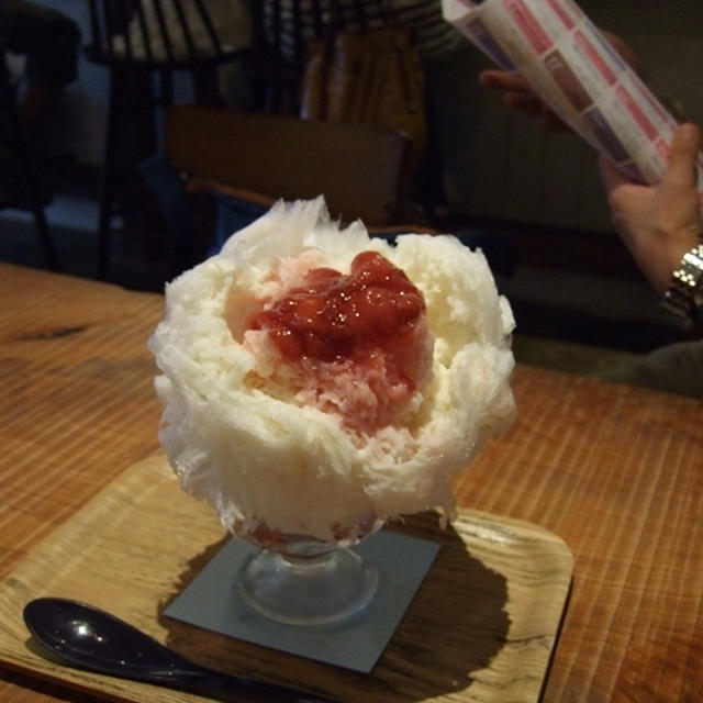 我孫子の天然氷のかき氷のお店　吉田茶房さんに行きました。　　とか・・・