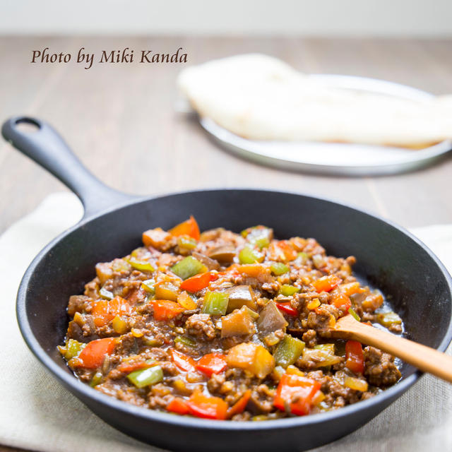 【排卵期】レシピ④　ルーなし♪スパイスでつくる♪夏野菜のキーマカレー