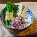 ホタルイカと菜の花とたけのこの辛子酢味噌がけ by KOICHIさん