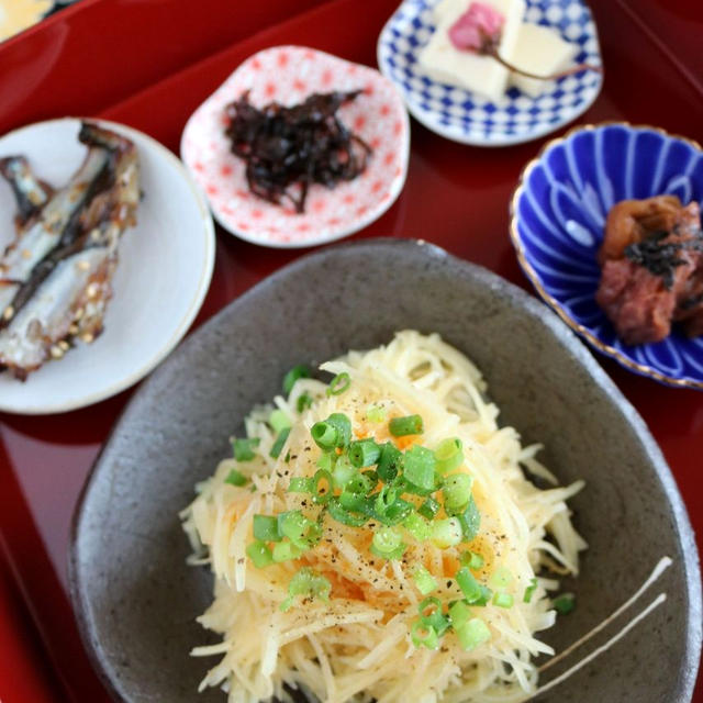 シャクシャク食感が病み付き*おつまみじゃがいもサラダ