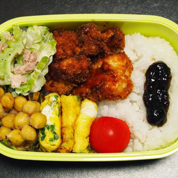 8月26日☆今日のお弁当は、チキンカツ弁当