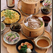 豚肉と野菜の蒸籠蒸し！おつまみ色々で、おうち居酒屋♪