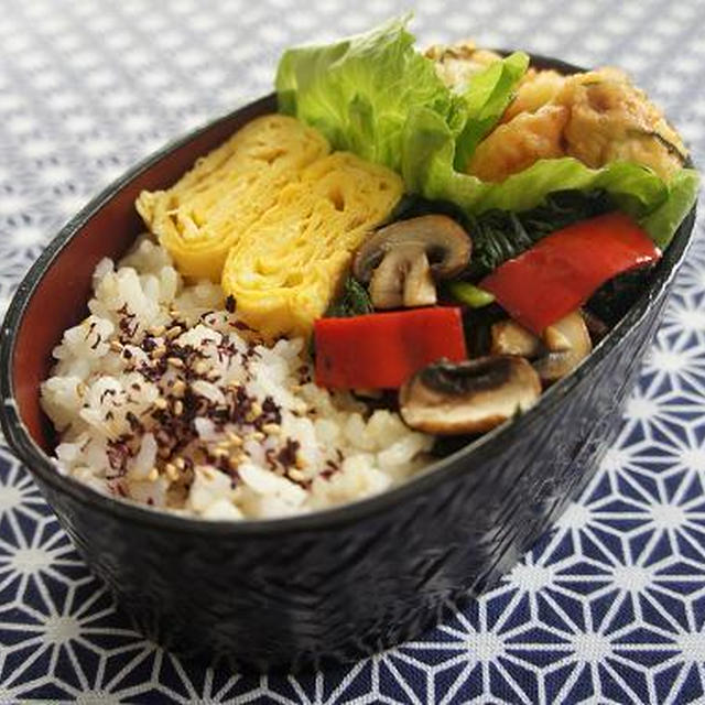 お弁当×えびとズッキーニのフリット