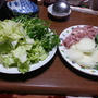 鶏肉と香味野菜のすき焼き鍋