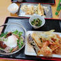 ”ぶっかけ蕎麦”と”天ぷら”の晩ごはん