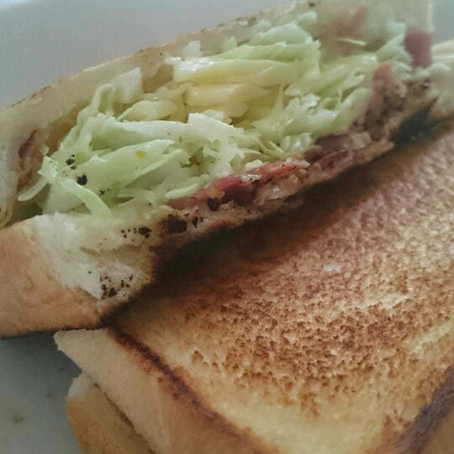 フライパンでホットサンド