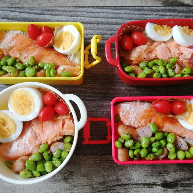朝から夫にキレる(；´∀｀)本日も学童弁当＼(^o^)／