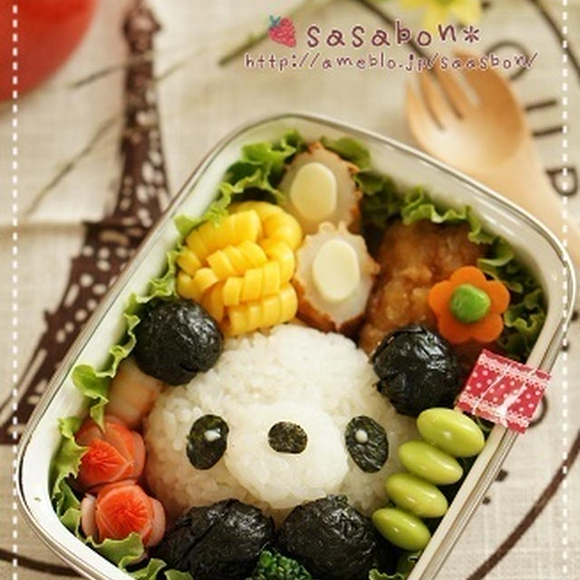 パンダちゃんのお弁当（キャラ弁）