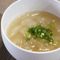 365日汁物レシピNo.199「冬瓜と春雨の中華スープ」