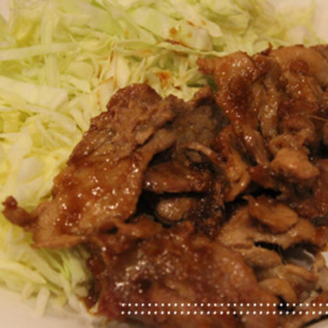 豚の生姜焼き：：涙！紙オムツを洗濯