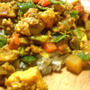 厚揚げと根菜のヘルシードライカレー♪と翌日アレンジカレー♪