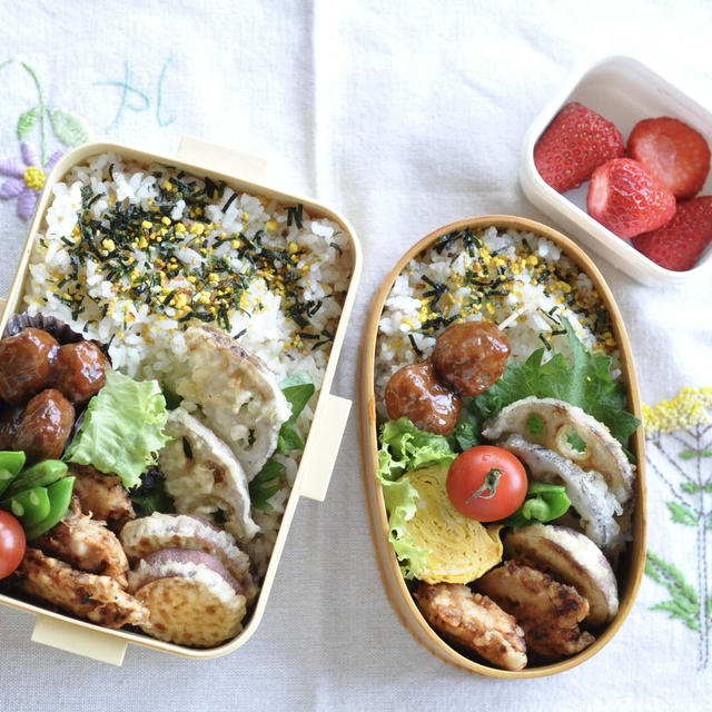 手抜き弁当。