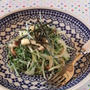 お鍋で水菜が余ったら・・・!水菜の和風明太子パスタ風炒め