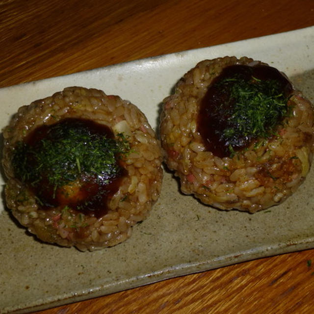 ソースたこ焼きおにぎり