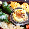 椎茸＆ピーマンの肉詰め弁当 by ひろりんさん