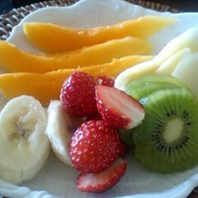 朝からダイエットメニュー。久しぶりの和食。