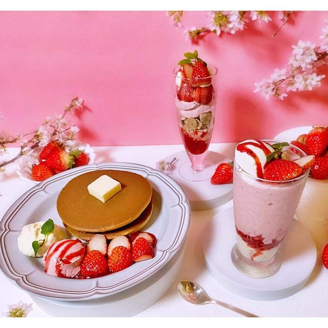 いちご三昧【珈琲館】フレッシュな苺たっぷりの春限定メニュー新登場♪