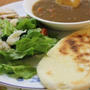 手作りナンでカレープレート