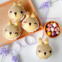 Bunny Yogurt Steamed Cake Recipe (Japanese Mushi-pan)　うさぎのデコ蒸しパンのレツピ