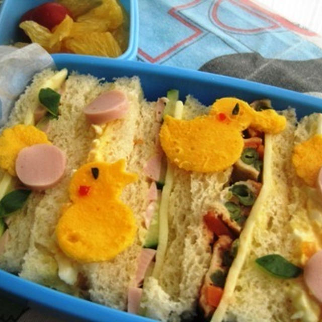 サンドイッチのお弁当（幼稚園）